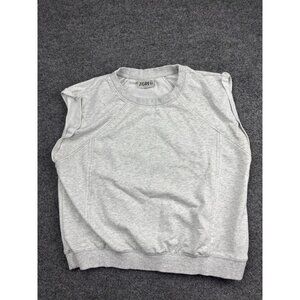 The GREii Sweatshirt Womens Large Gray Sleeveless Crewneck Athleisure Raglan